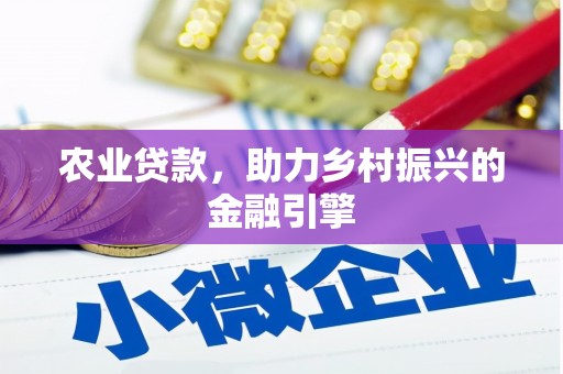 孝南农业贷款，助力乡村振兴的金融引擎