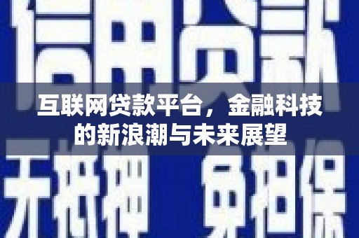 孝南互联网贷款平台，金融科技的新浪潮与未来展望