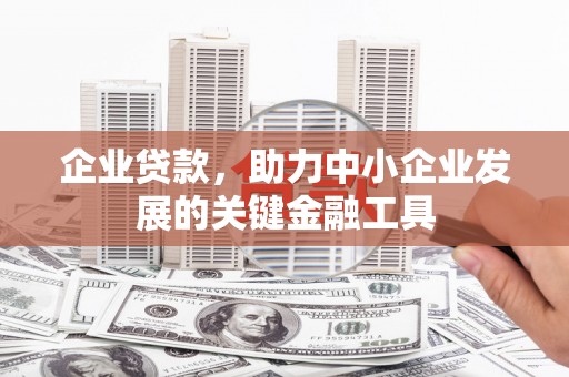 孝南企业贷款，助力中小企业发展的关键金融工具