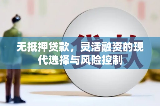 孝南无抵押贷款，灵活融资的现代选择与风险控制