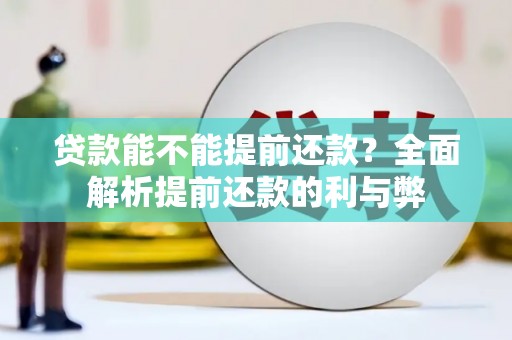 孝南贷款能不能提前还款？全面解析提前还款的利与弊