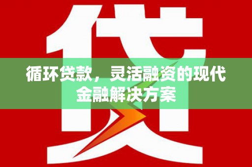 孝南循环贷款，灵活融资的现代金融解决方案