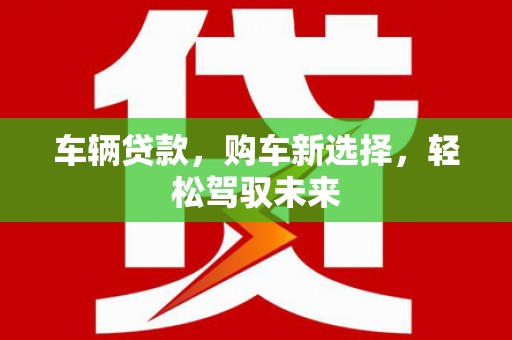 孝南车辆贷款，购车新选择，轻松驾驭未来
