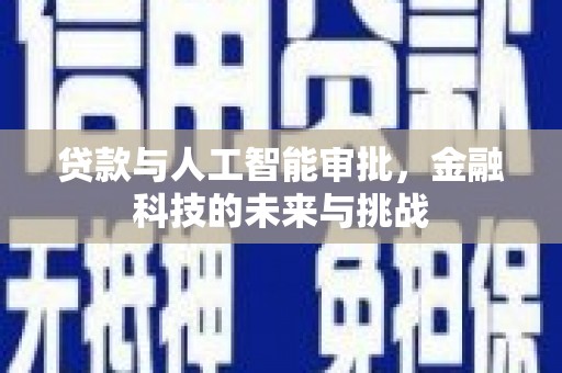 孝南贷款与人工智能审批，金融科技的未来与挑战
