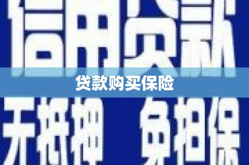孝南贷款购买保险