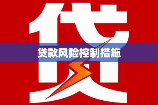 孝南贷款风险控制措施