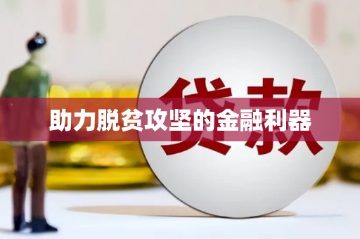 孝南助力脱贫攻坚的金融利器